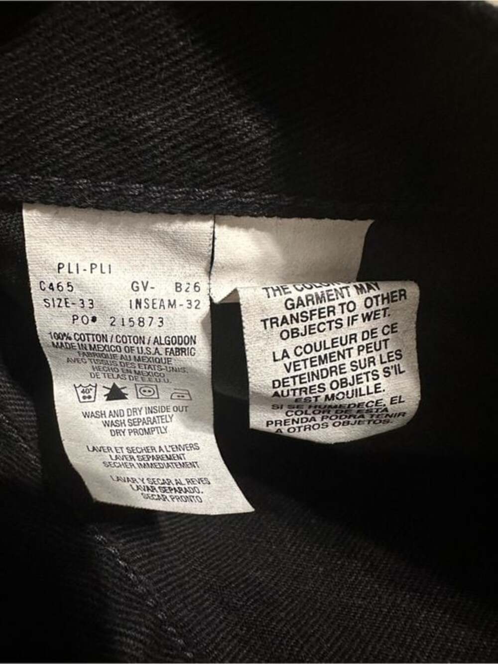 Tommy Hilfiger Men’s Black Relaxed Carpenter Jeans - Picture 6 of 7